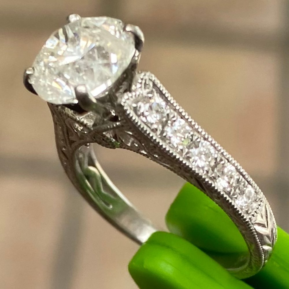 DIAMOND RING WEDDING ENGAGEMENT RING SHANE CO - Picture 2 of 14